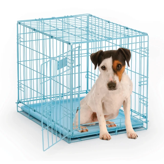 Dog Crate  Newly Enhanced MidWest iCrate XXS Folding Metal Dog