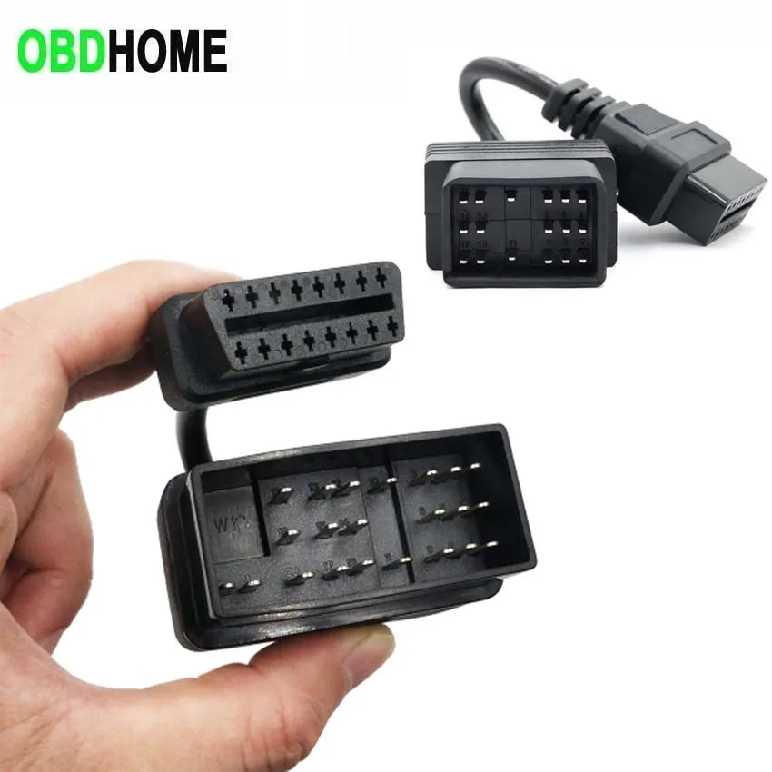 17 Pin 22 Pin Obd1 A 16 Pin Obd2 Per Toyota Old Cars Scanner Diagnostico 17 Pin Per Toyota 22 Pin A Obd 2 Connettore A Spina A 16 Pin