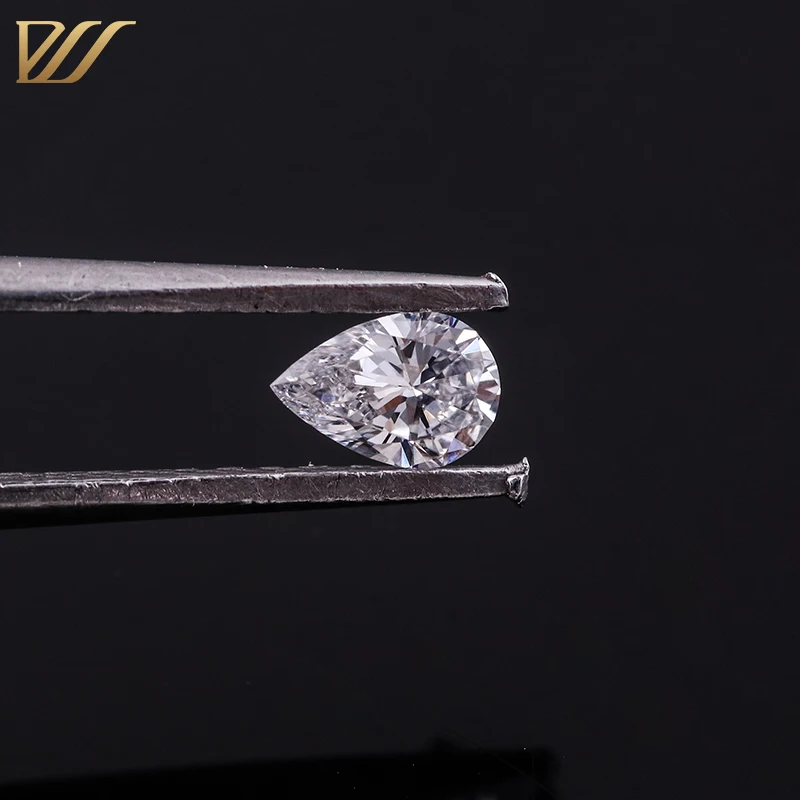 Provence 1/1.5/2/3ct lab grown diamond loose pear shaped F color VS lab grown CVD diamond with IGI certificate
