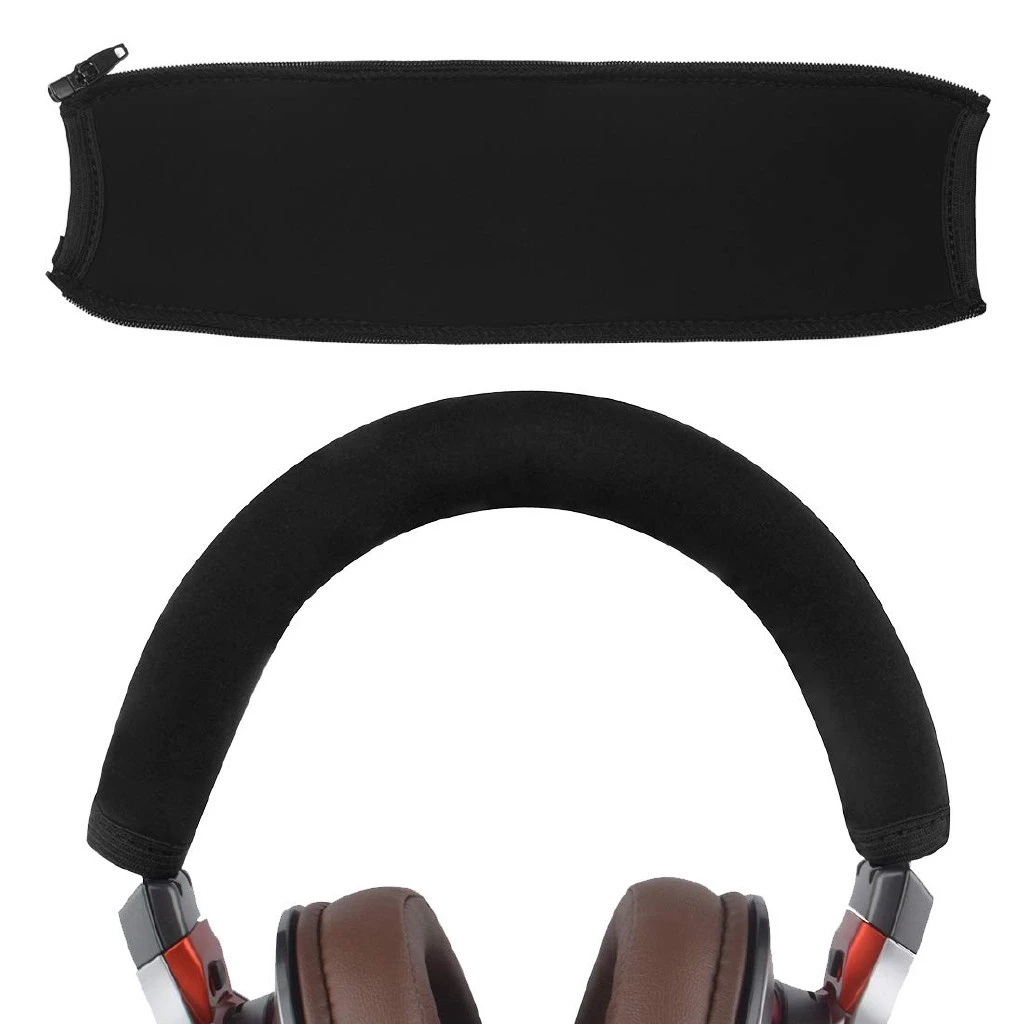 For Audio Technica ATH MSR7 M50X M40X M30 M20X Zipper Headphone Protector Sleeve Cushion Pad Headband