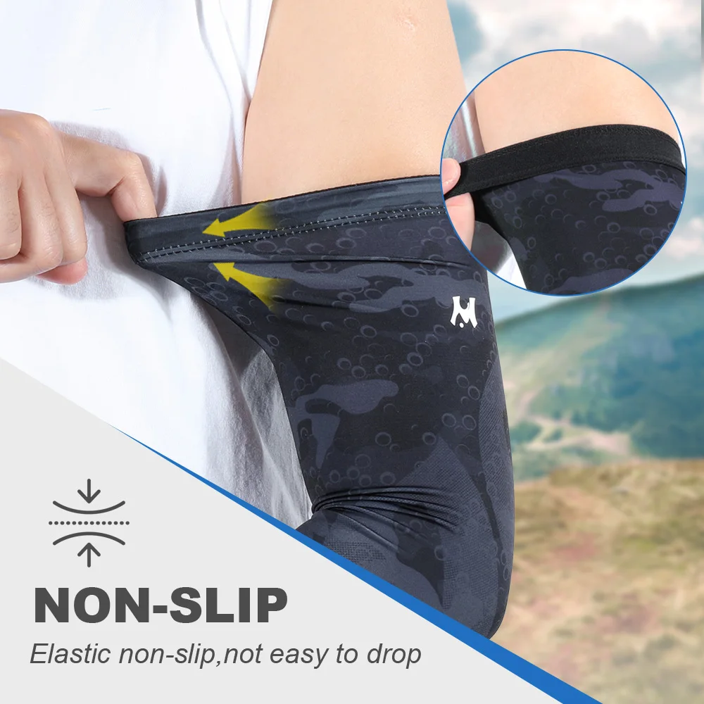 Sun Protection Arm Sleeves Summer Outdoor Arm Sleeves for Men Women Running Cooling Arm Warmers Golf Climbing Fishing Anti-UV Gear