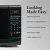 Countertop Microwave 700 Watts, 0.7 Cu. Ft. - Microwave Oven With LED Lighting and Child Lock - Easy Clean Grey Interior 3