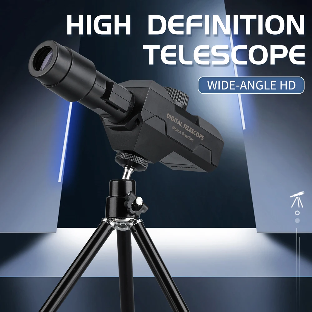 

WiFi Digital Telescope 70X Large Aperture Objective Lens 2MP Photos Videos Mobile-detective Crosshairs Positioning Telescope