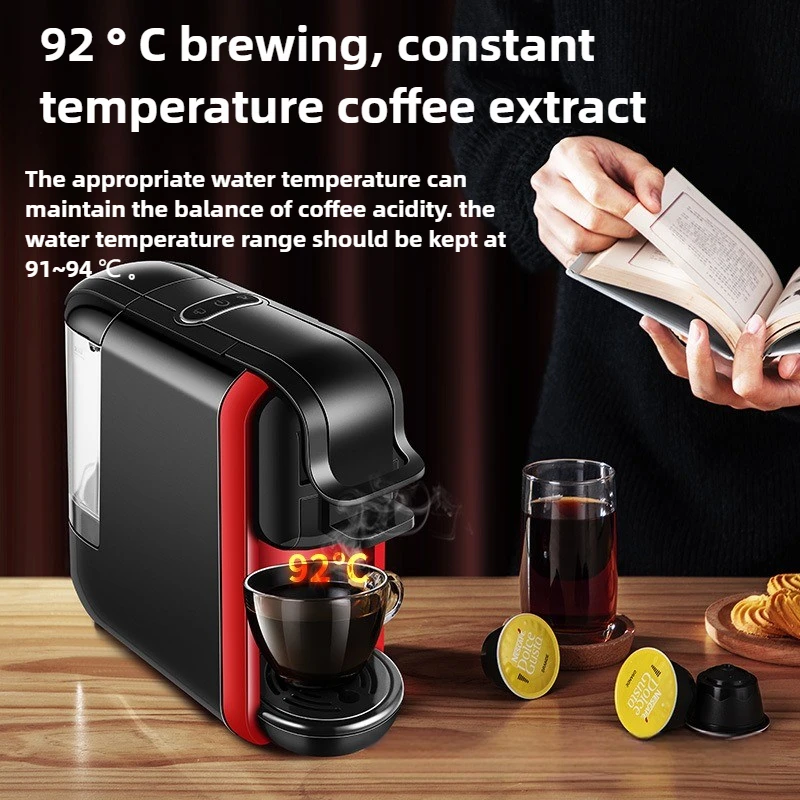 Heatable Italian Capsule Coffee Machine Home Small Office American All-in-one Machine Automatic Coffee 19Bar Pumped