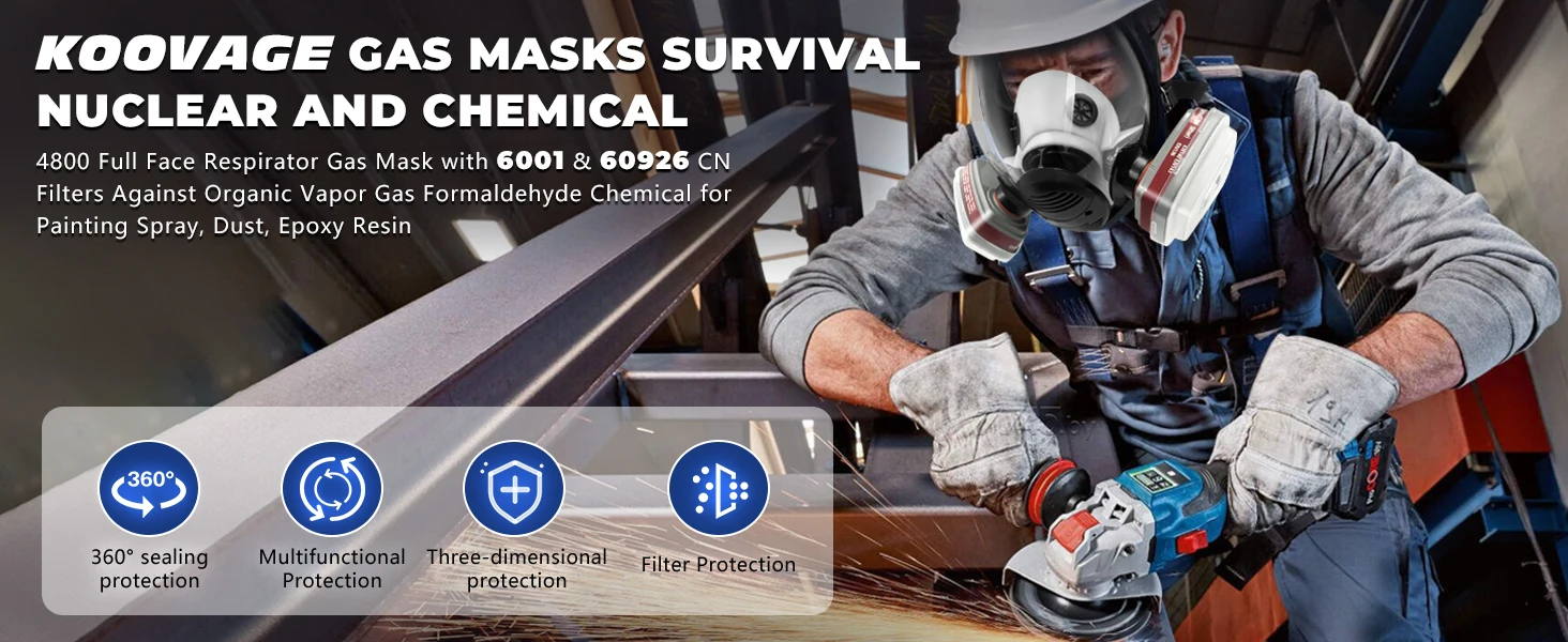 Maske for- og side