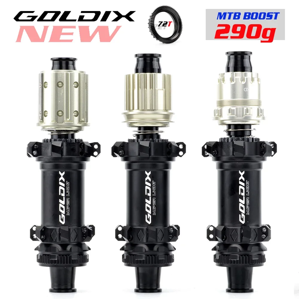 

GOLDIX M160 Super Light MTB BOOST Hub 6 Bolt Center Lock Disc 28H Ratchet 72T Mountain XD Class Bike Hub for SHIMANO 11 12 Speed