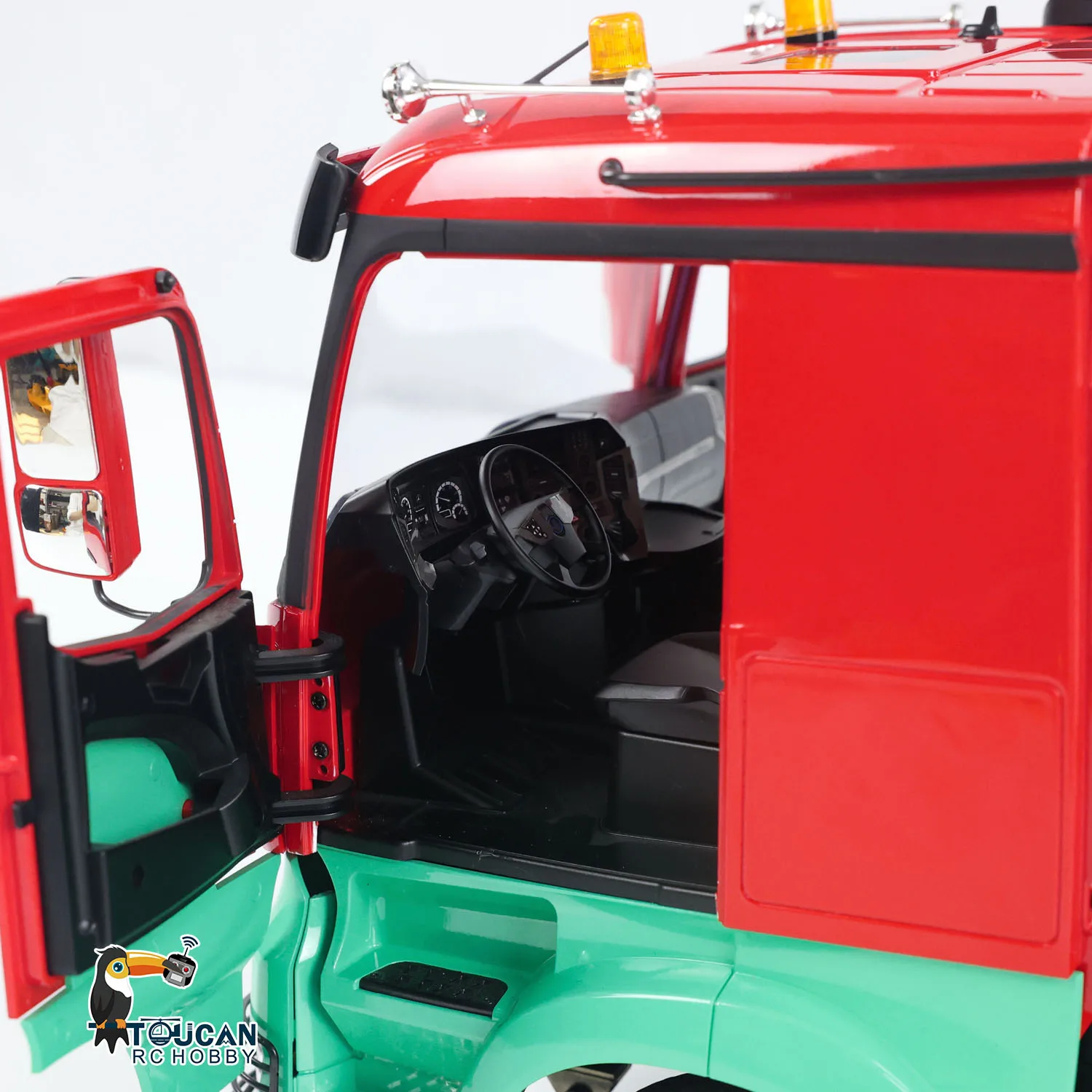 In Stock RC Tractor 1/14 6x4 Openable Door RTR Remote Control 3-speed Painted Assembled Car Model Sound Light System Toy Model 5