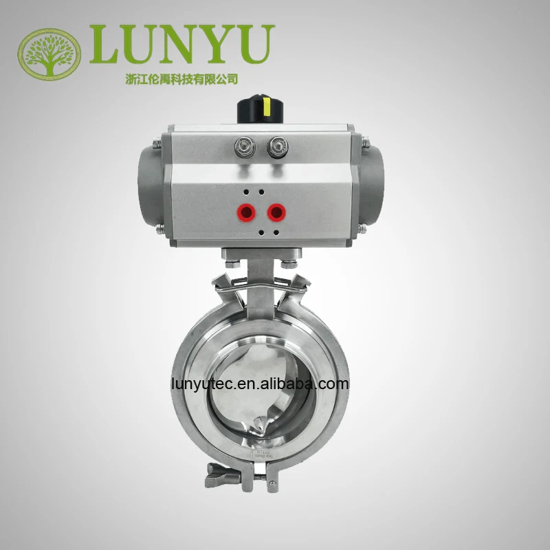 

Pneumatic Powder Tablet Butterfly Valve Tank Bottom Discharge Valve For Pharmacy Sanitary Stainless Steel