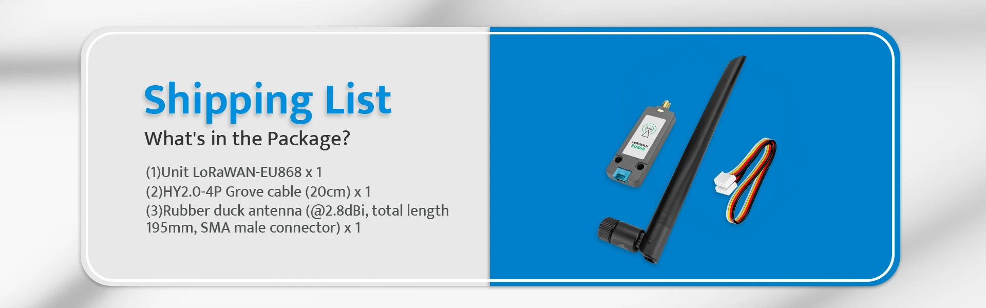 Official LoRaWAN Unit US915/EU868/AS923(STM32WLE5) with Antenna
