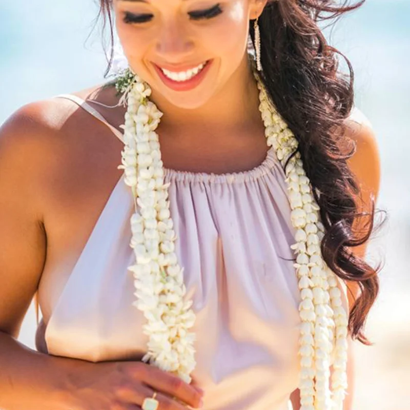 Pikake Lei 1/5/10 Strands Hawaii Flowers Garland for Special Occasions Hawaiian Weddings Brides hawaii flower garland