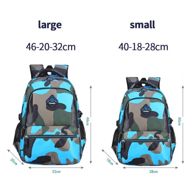 OYIXINGER 2024 Fashion Children's Schoolbag Men's And Women's Camouflage Leisure Backpack For Primary And Middle School Students