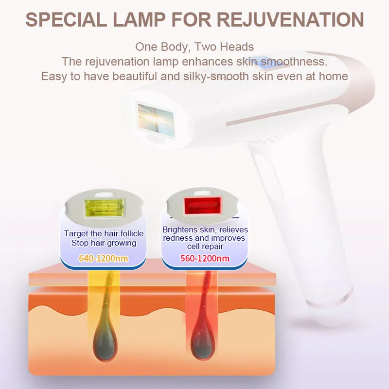 Lescolton-depiladora elétrica a laser com tela LCD, ipl, 1000000 flashes, para casa, depilação permanente, bikini, t009i