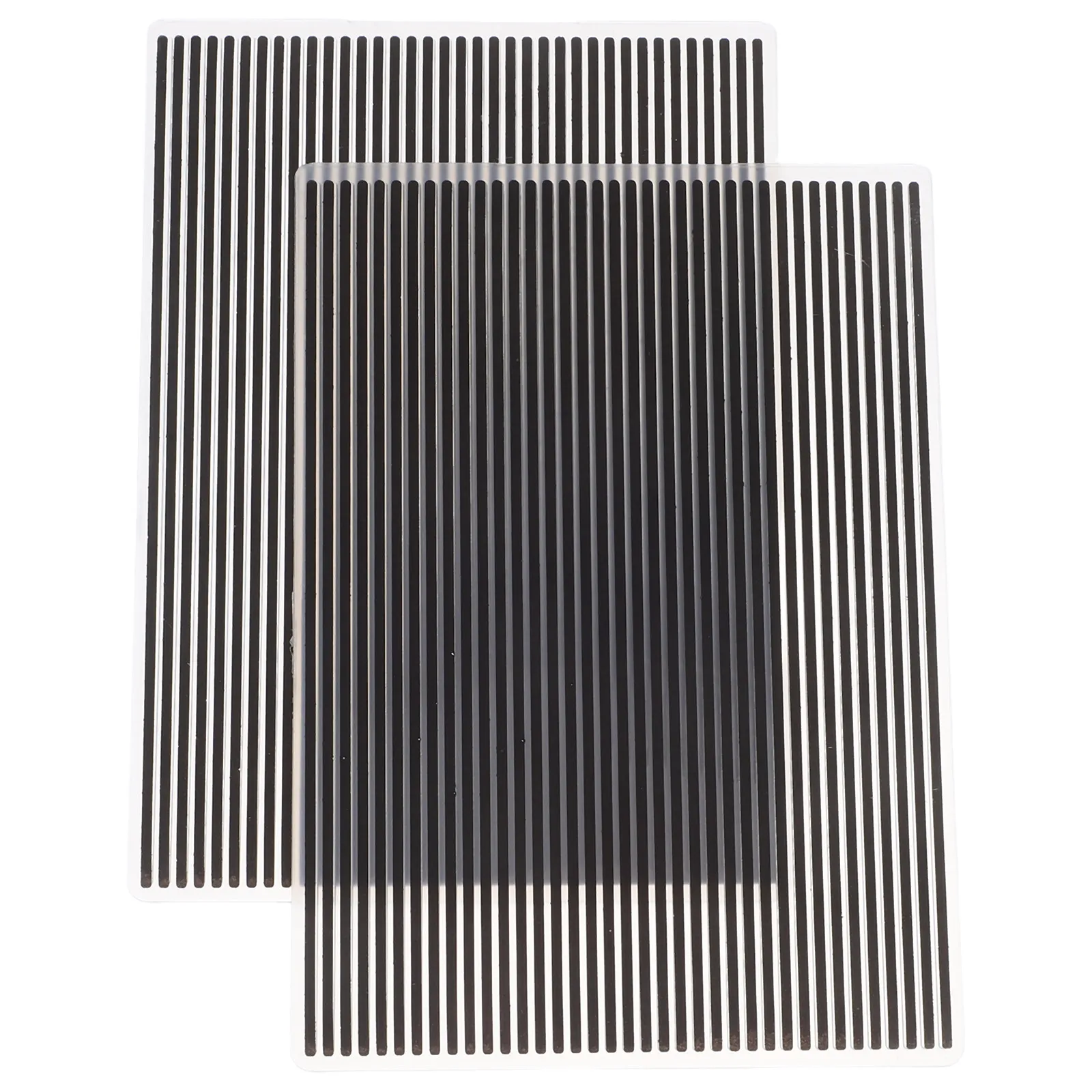 2Pcs 엠보싱 폴더 수직 줄무늬 플라스틱 템플릿 6x4 DIY 스크랩북 카드 만들기 앨범 공예 도구 3D 엠보싱 폴더