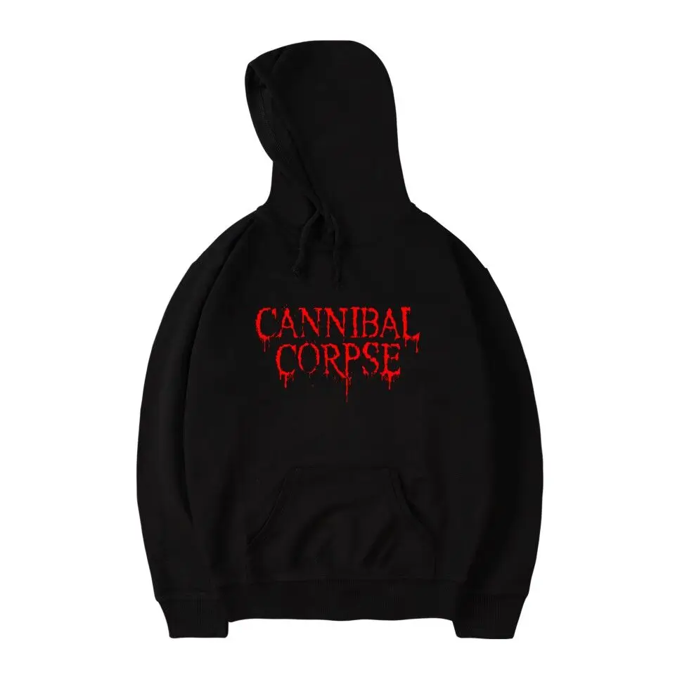 Boy girls Brutal Death Metal CANNIBAL CORPSE Hoodie sweatshirt Band Name Logo Print fashion Pullover men/women CANNIBAL CORPSE H