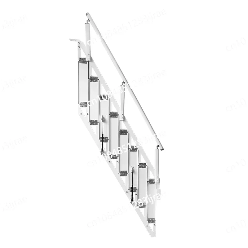 

Customize Indoor and Outdoor Pull-type Stairs, Push-pull and Fold Them Against The Wall, and Attach
