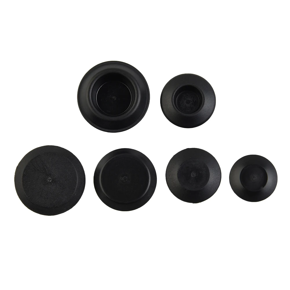

60pcs Flush Mount Black Plastic Hole Plug Assortment Auto Body Sheet Metal With Depressed Center Type And Flush Type