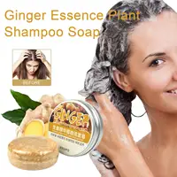 Ginger Polygonum Soap Shampoo Soap Cold Processed Soap Hair Shampoo Bar Pure Plant Hair Shampoos Hair Care 2