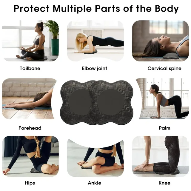 Non‑Slip Knee Elbow Support Pad, Yoga Knee Cushion, High Density Soft Balance Mat for Plank Fitness Workout Joint Protection