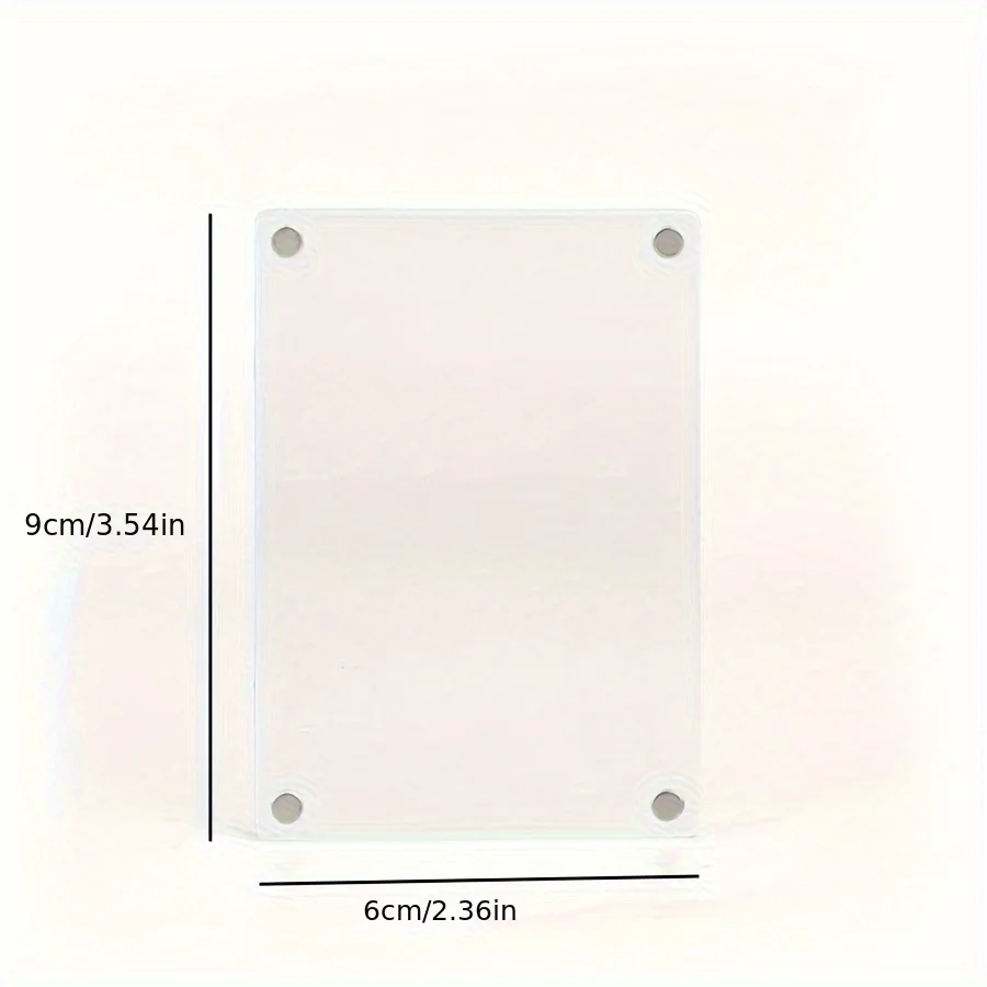 Polaroid 3inch Photo Refrigerator Magnetic Photo Frame Creative Transparent Acrylic Magnet Diy Assembled Display Stand 1