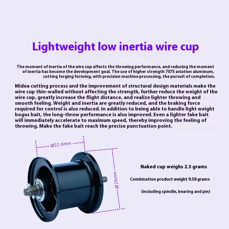DMK CHEETAH DC ベイトキャスト リール: 超軽量ファインス、ロング