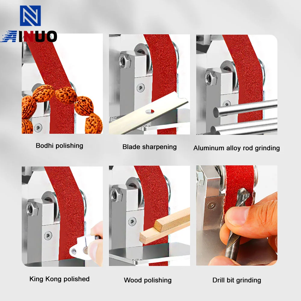 Mini Multifunctional Electric Power Belt Sander DIY Polioshing Machine Knife Edge Sharoener Tool Workshop Sanding Machine electric grinder electric sander belt sander cordless sander cordless grinder saw blade sharpener