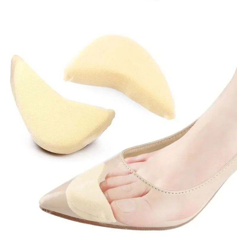 2/10pcs Antiwear Sponge Forefoot Insert High Heel Toe Plug Filler Pain Relief Insoles Adjustable Reduce Shoe Size Cushion Pads shoe insoles