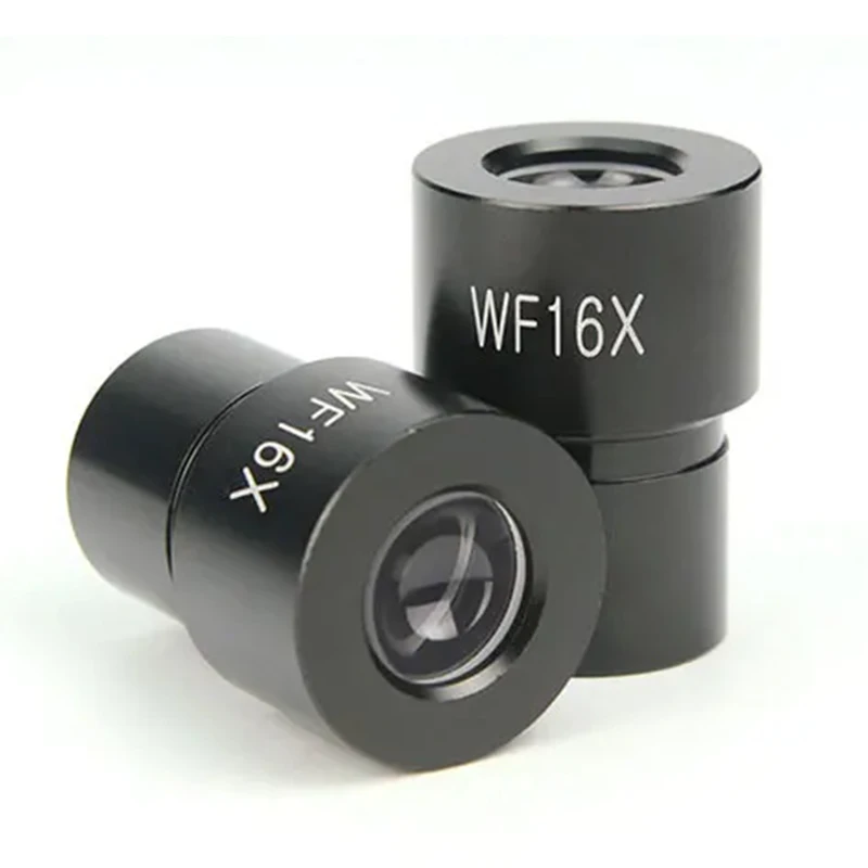 WF16x Biological Microscope Eyepiece 1PCS 2PCS field of view 13mm caliber 23.2mm Mount Size rubber eyepiece caps
