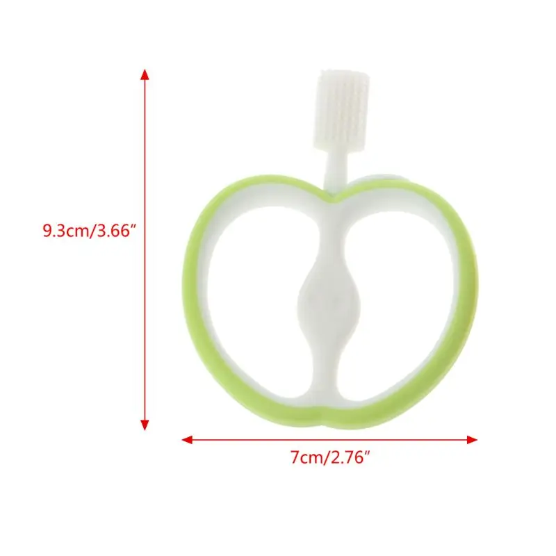 

Для Apple, детский успокаивающий прорезыватель, не содержащий бисфенола А, силикон для жевательных брелоков в форме яблока