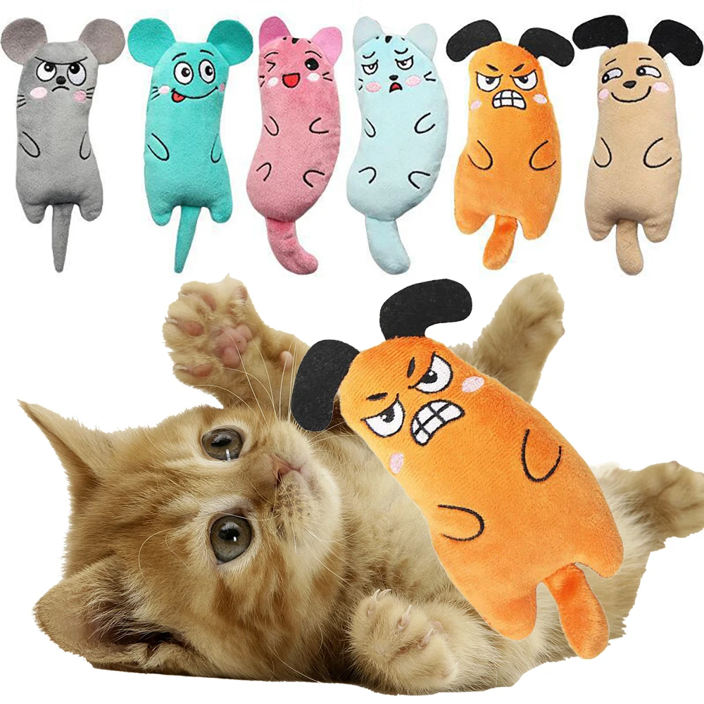 

Cat Dog Toys Interactive Funny Kitten Chewing Mini Teeth Grinding Catnip Toys Squeaky Toy Pet Supplies Plush Cat Toy Supplies