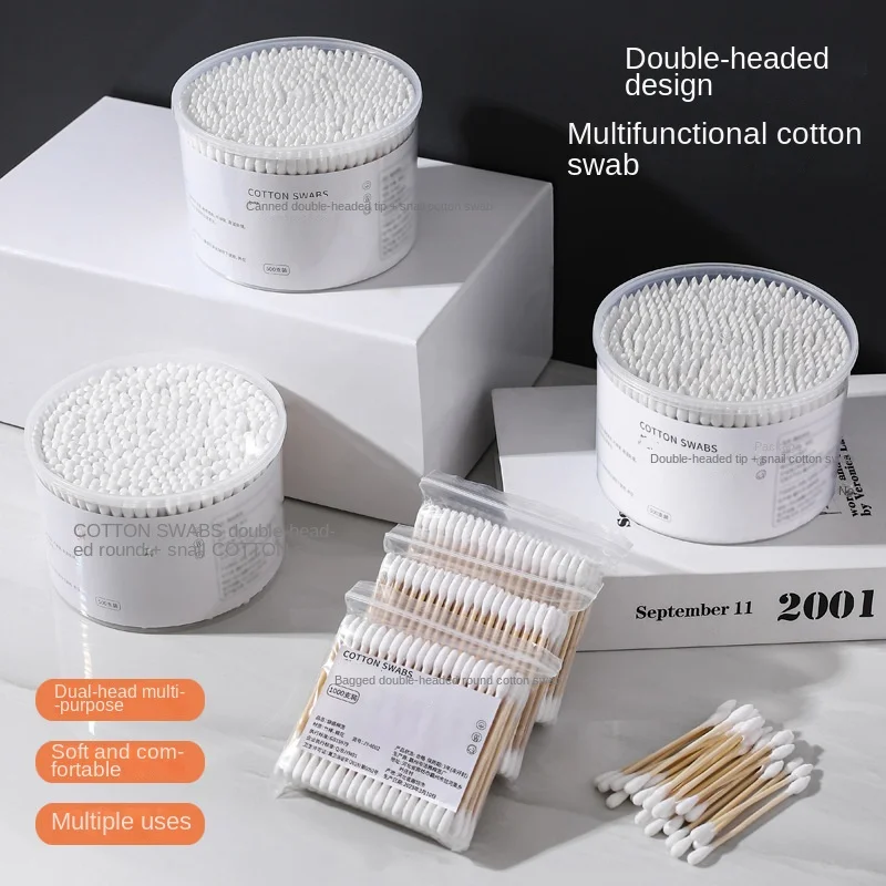 Boxed Two-headed Cotton Swabs Disposable Cotton Swabs Ear Baby Makeup Remover Clean