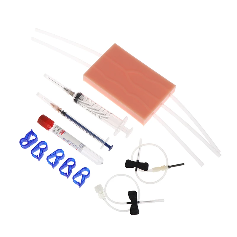 Venipuncture Injection Practice Pad Simulation Human Skin Tear Resistant Portable For Students Nurses Suture Training Model