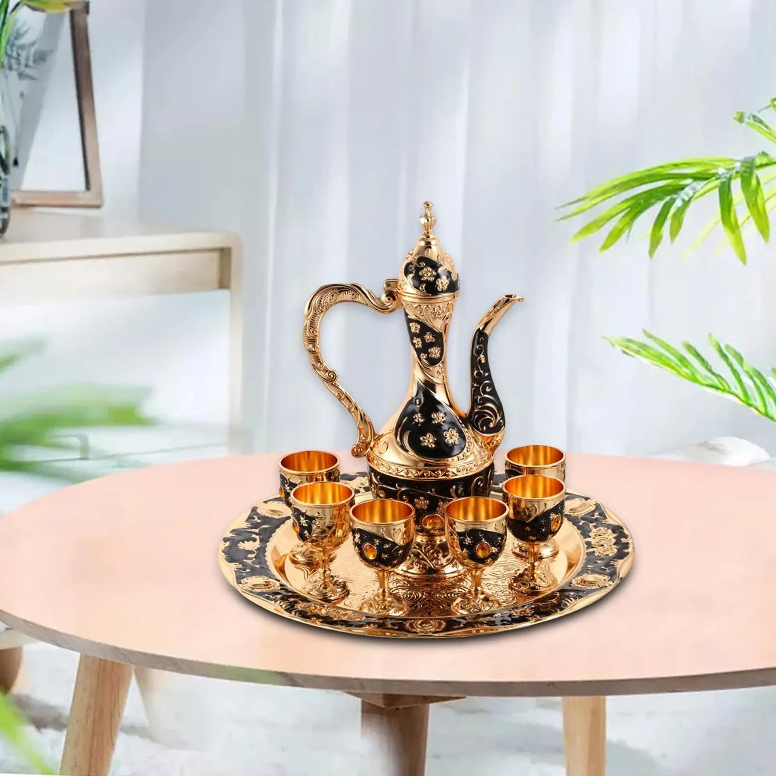 Set Da Tè Turco UMS - 6 Bicchieri E 6 Piattini, Vetro Sottile, Design Tradizionale - Foto 13