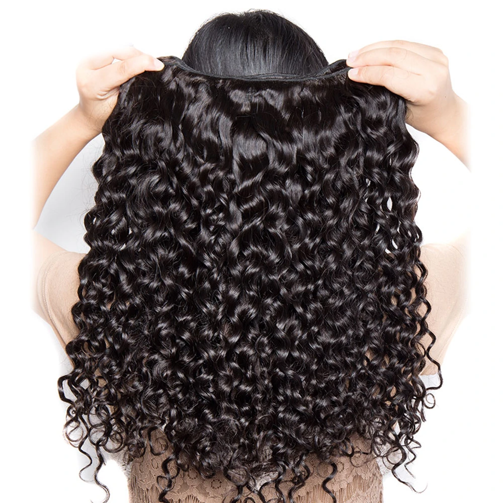 MELODIE 30 32 40 Inch Deep Wave Bundles Brazilian Hair Weave Bundles Curly Human Hair Remy Extensions For Women