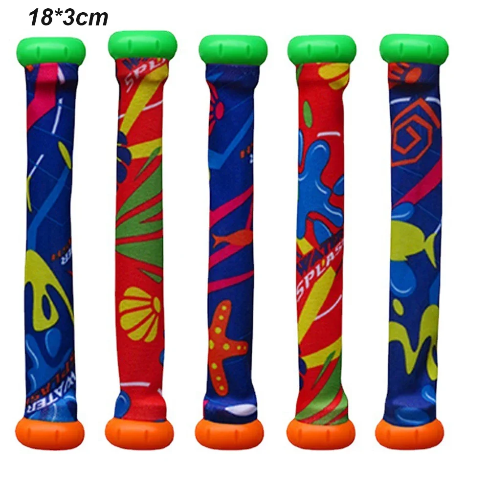 5Pcs 18*3cm Underwater Diving Dive Stick Toy Underwater Swimming Diving Pool Toy Under Water Games Training Diving Sticks 6
