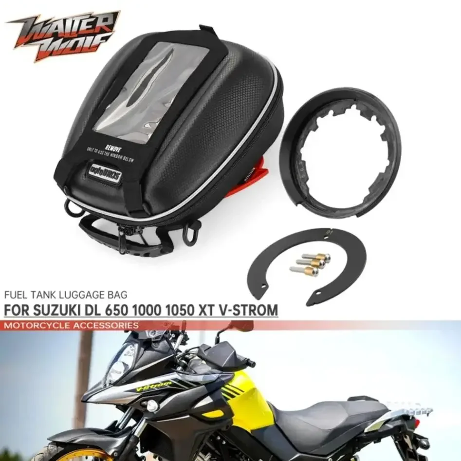 Fuel Tank Bag For SUZUKI DL 650 1000 1050 XT V-Strom 2012-2023 VStrom Motorcycle Phone Navigation Tanklock Luggage DL650 DL1000