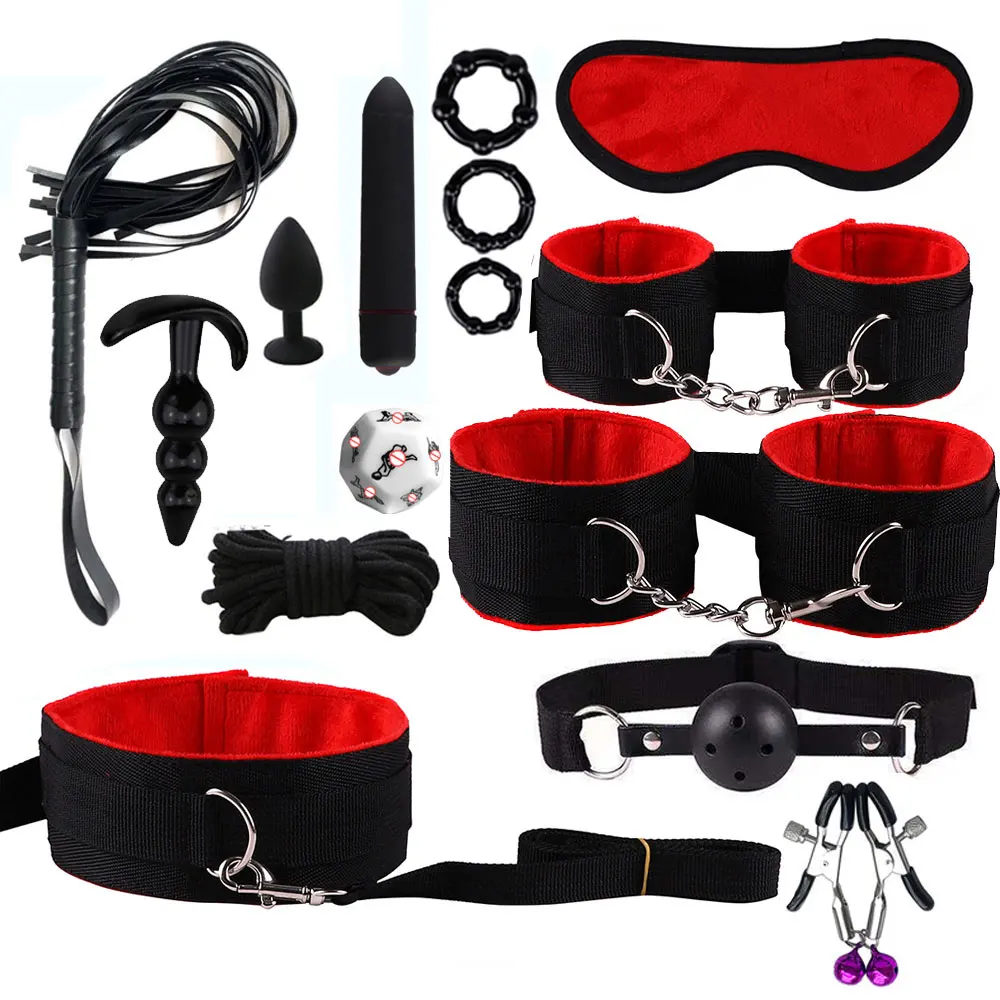 Sex Toys Adult Flirtation For Women BDSM Sexual Couples Kit Adult Sexy Toys Erotic Bondage Sex Toys Suit With Slave Adult Games