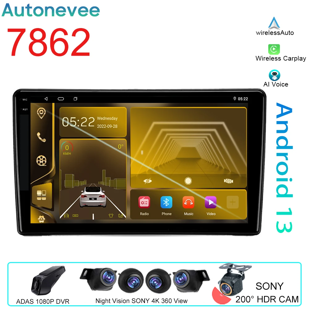 

4G Video Player Android Auto For Nissan Navara D40 2004 - 2010 BT Car Radio GPS Navigation Multimedia Stereo Carplay No 2din DVD