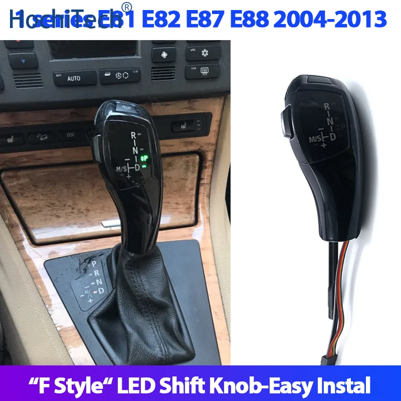 

3 years warranty LED Gear Shift Knob Automatic Gear Shifter Lever Handle Replacement for BMW 1 series E81 E82 E87 E88 2004-2011