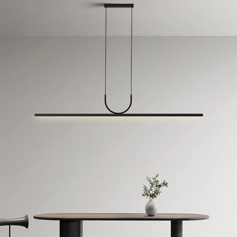 Modern simple LED ceiling chandelier for table dining room kitchen island black pendant lamp home decor hanging lighting fixture led chandelier,ceiling chandelier,art lighting fixtures
