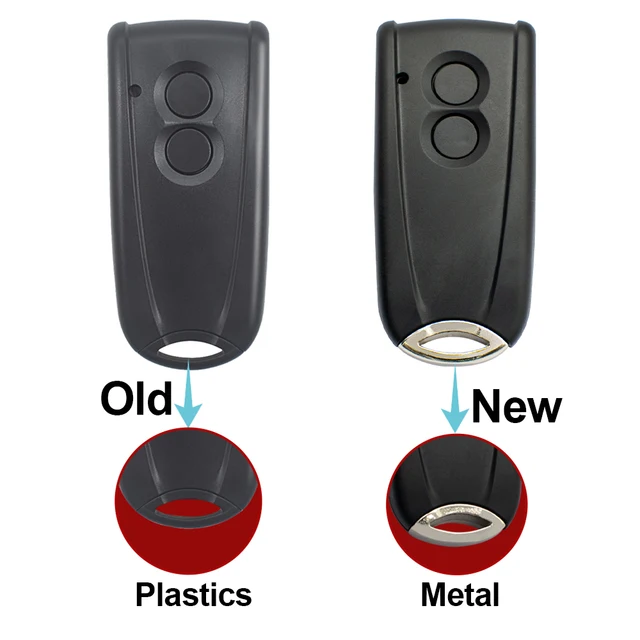 New ECOSTAR RSC2 RSE2 Garage Door Remote Control 433.92MHz Transmitter With Metal keychain 6