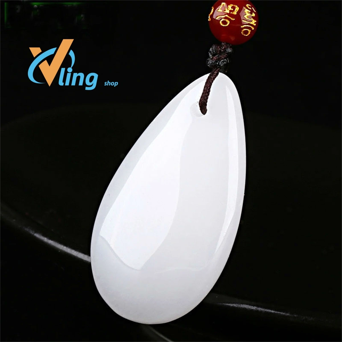 Jade Factory Jade Jewelry Pendant Wholesale Xinjiang White Jade Classic Women's Droplet PendantFashion Gift Charm Retro Amulet