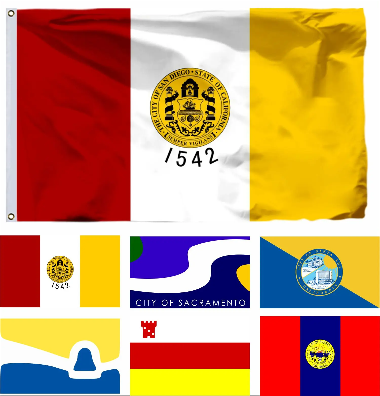 

USA San Diego California Flag 90x150cm Downey 3x5ft US Guanica San Luis Obispo American United States Flags Sacramento Banners