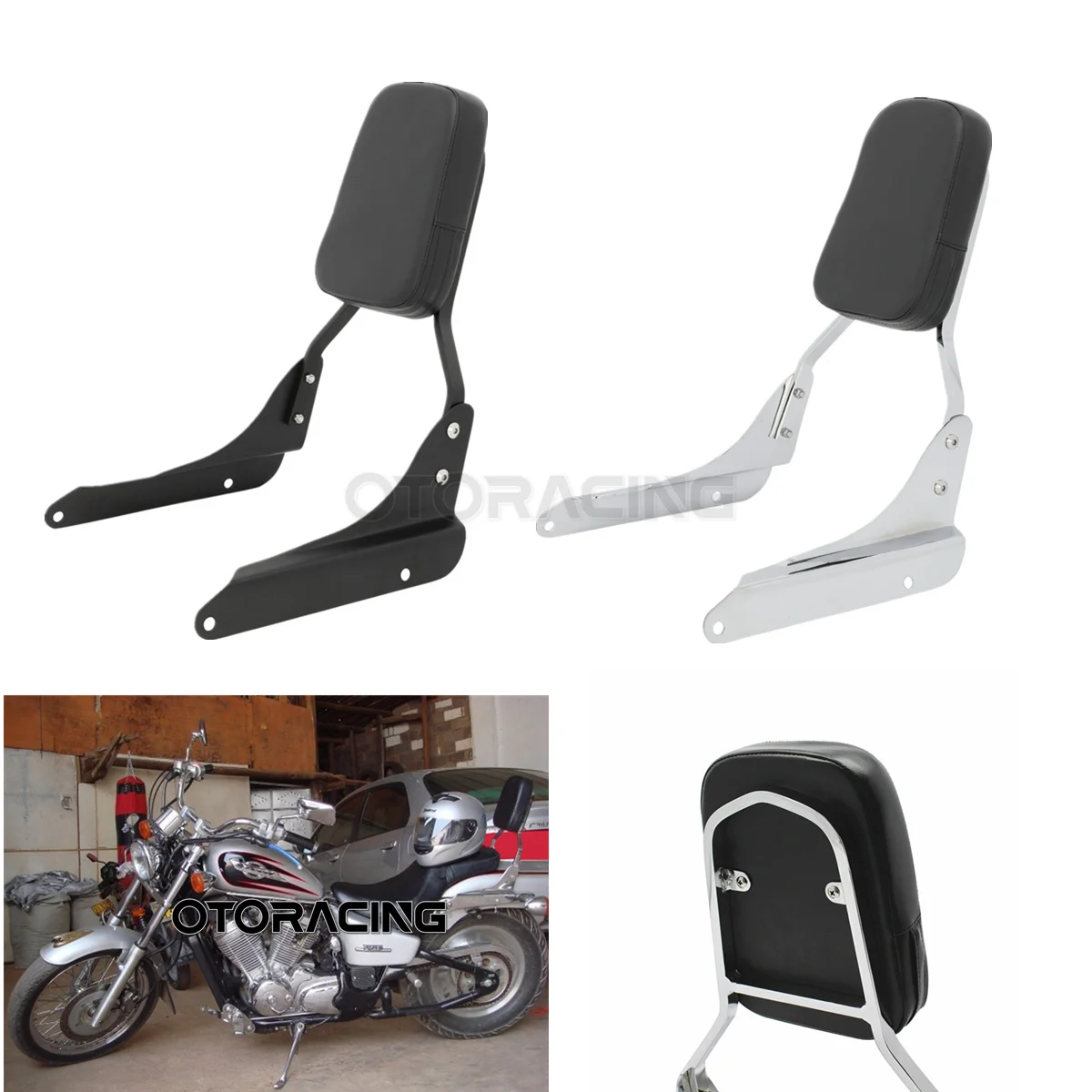 

Motorcycle Passenger Chrome Backrest Sissy Bar For Honda Shadow VLX600 VT600 1999 2000 2001 2002 2003 2004 2005 2006 2007