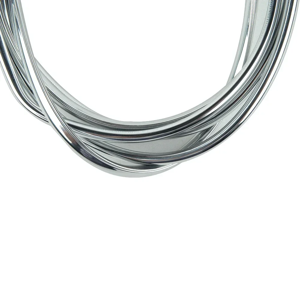 2M*6mm Car Door Chrome Moulding Trim Strip Edge Scratch Guard Protector Cover Strip Roll Chrome Styling Moulding Trim Part