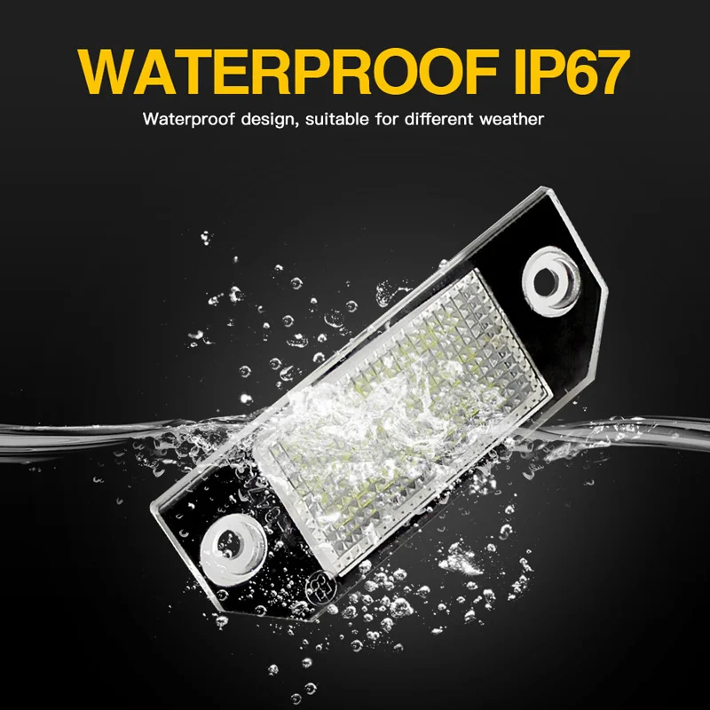 Canbus LED Number License Plate Light Lamp For Ford Focus