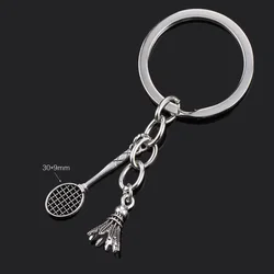 Charming Women's Keychain with Moon, Heart, and Animal Accents (S5079 badminton)