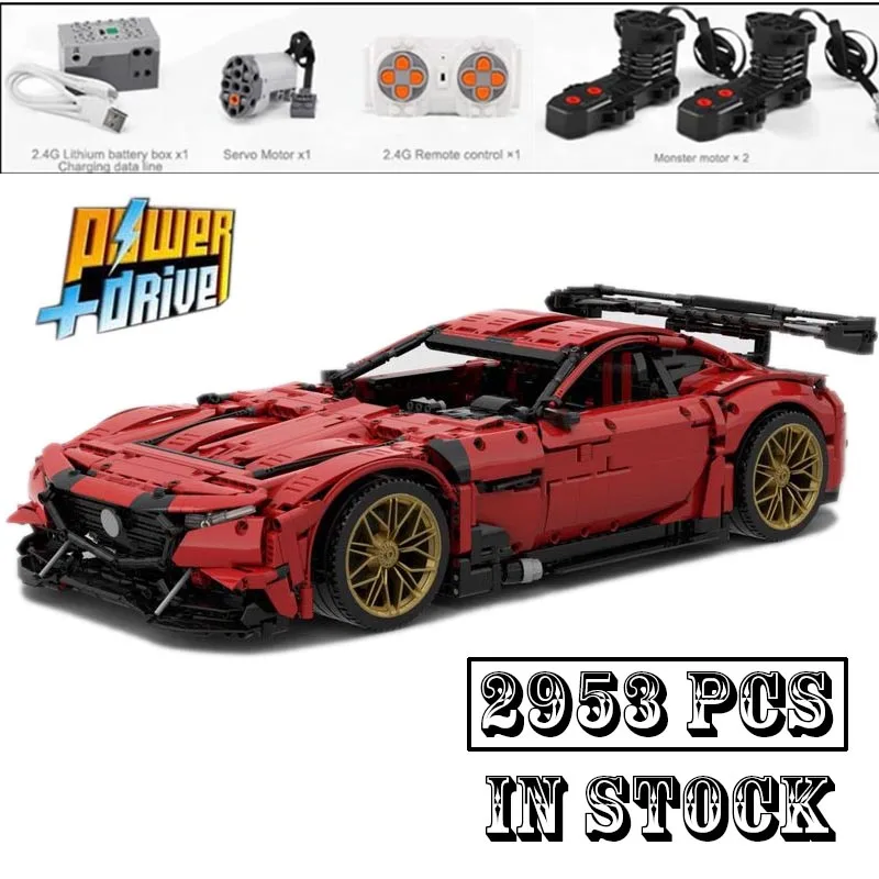 

New MOC-156321 RX- concept 1:8 Scale RC Model Supercar Racers Vehicles Building Blocks Bricks Toys Kids Boys Birthday Gifts