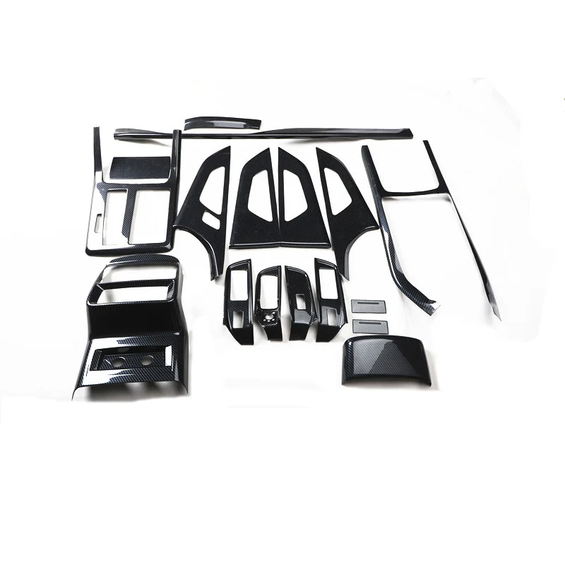 

Car Interior Modified Sequins Interior Mouldings Modification Decorative Trim Black Carbon Fiber For Audi Q7 2020 2021