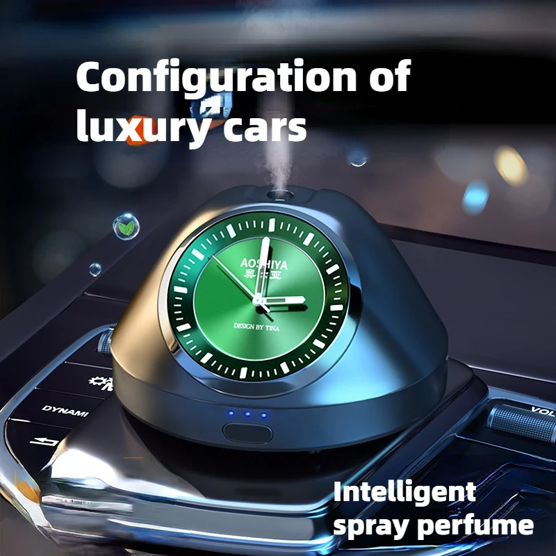 2023 New Smart Car Clock Spray Aromatherapy Instrument Console