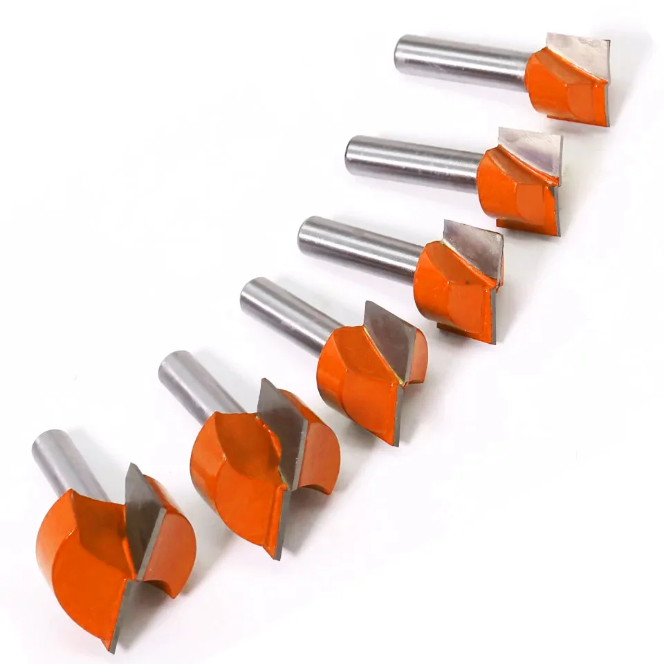 1pc 8mm 청소 바닥 조각 비트 솔리드 카바이드 라우터 비트 목공 도구 목재 용 CNC 밀링 커터 엔드 밀